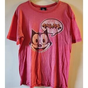 Rare Junk Food Medium Felix The Cat Vintage T-shirt Red